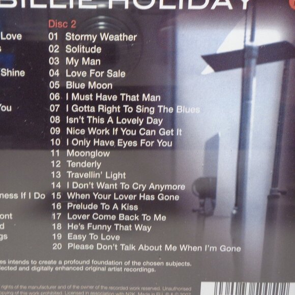 THE WORLD OF BILLIE HOLIDAY by Billie Holiday / New CD / 2 Disc Set / 40 Tracks - Picture 4 of 15
